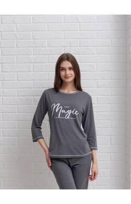 Комплект ( джемпер и брюки ) хлопок MAGIC 6-2309 (Серый)
