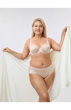Бюстгальтер с кружевом RIVALINA 138005 на косточках (Фраппе)
