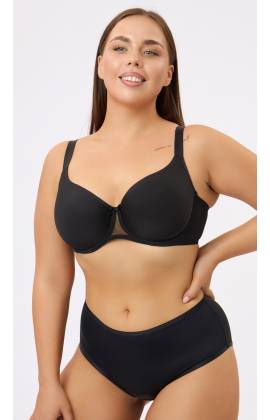 Бюстгальтер с гладкой чашкой RIVALINA 103007 Spacer на косточках (Черный)