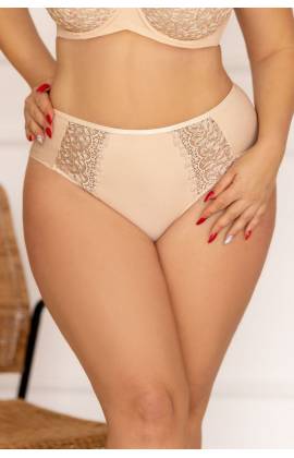 Трусы высокие KRIS LINE BETTY COFFEE Briefsmidi (Бежевый)