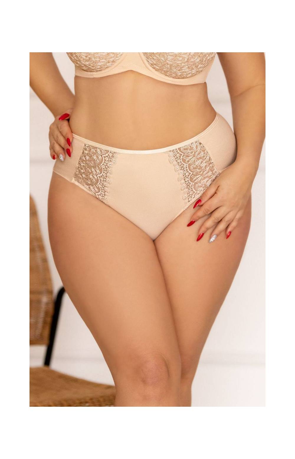 Трусы высокие KRIS LINE BETTY COFFEE Briefsmidi (Бежевый) Трусы высокие KRIS LINE BETTY COFFEE Briefsmidi (Бежевый)