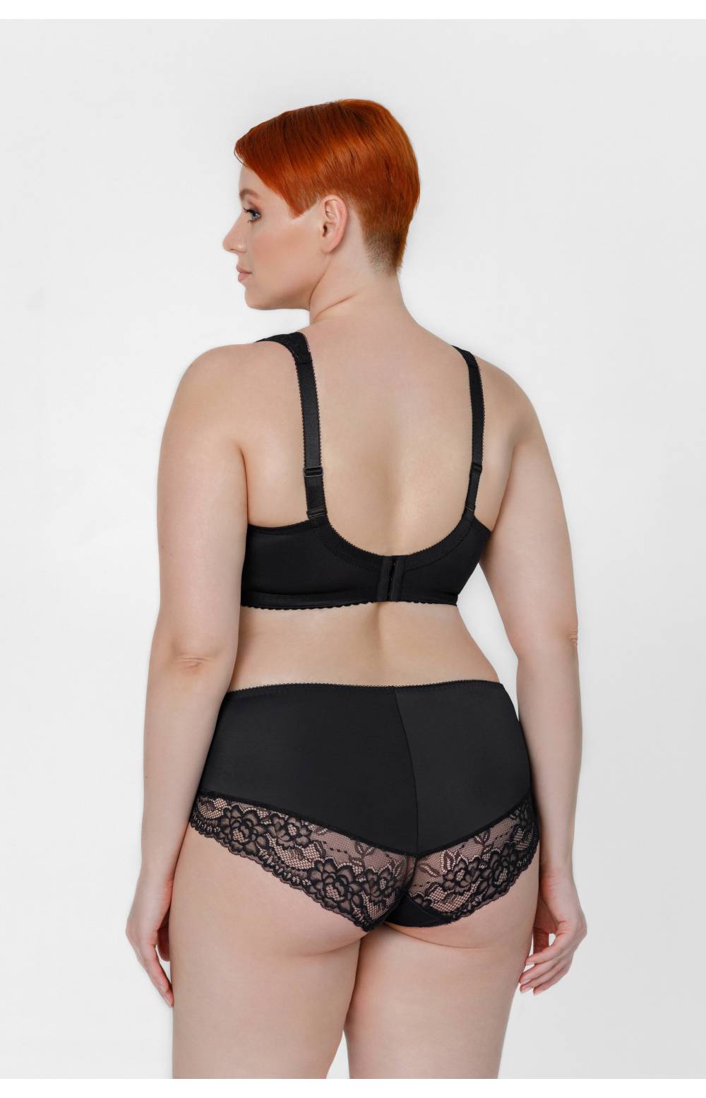 Бюстгальтер с широкой бретелью SERMIJA 4422 без косточек (Черный)