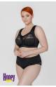 Бюстгальтер с широкой бретелью SERMIJA 4422 без косточек (Черный)