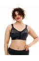 Бюстгальтер застежка спереди Sermija 19025 Agatha без косточек (Черный)