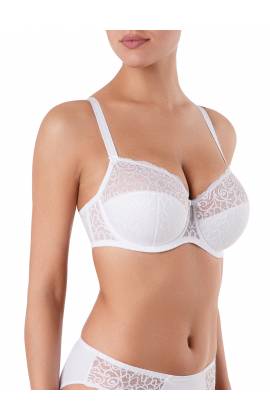 Бюстгальтер Conte RB 5025 балконет на косточках (Белый)