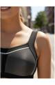 Бюстгальтер спортивный VIANIA EXTREME 151430 без косточек (Черный)