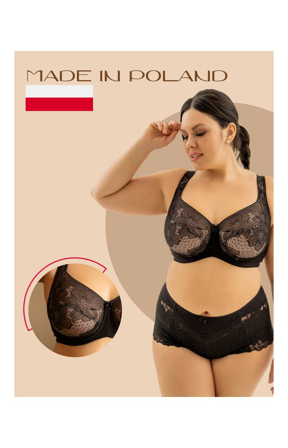 Бюстгальтер RIVALINA 5637 с мягкой чашкой на косточках (Черный)