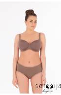 Бюстгальтер с гладкой чашкой SERMIJA 16916 SPACER на косточках (Коричневый)