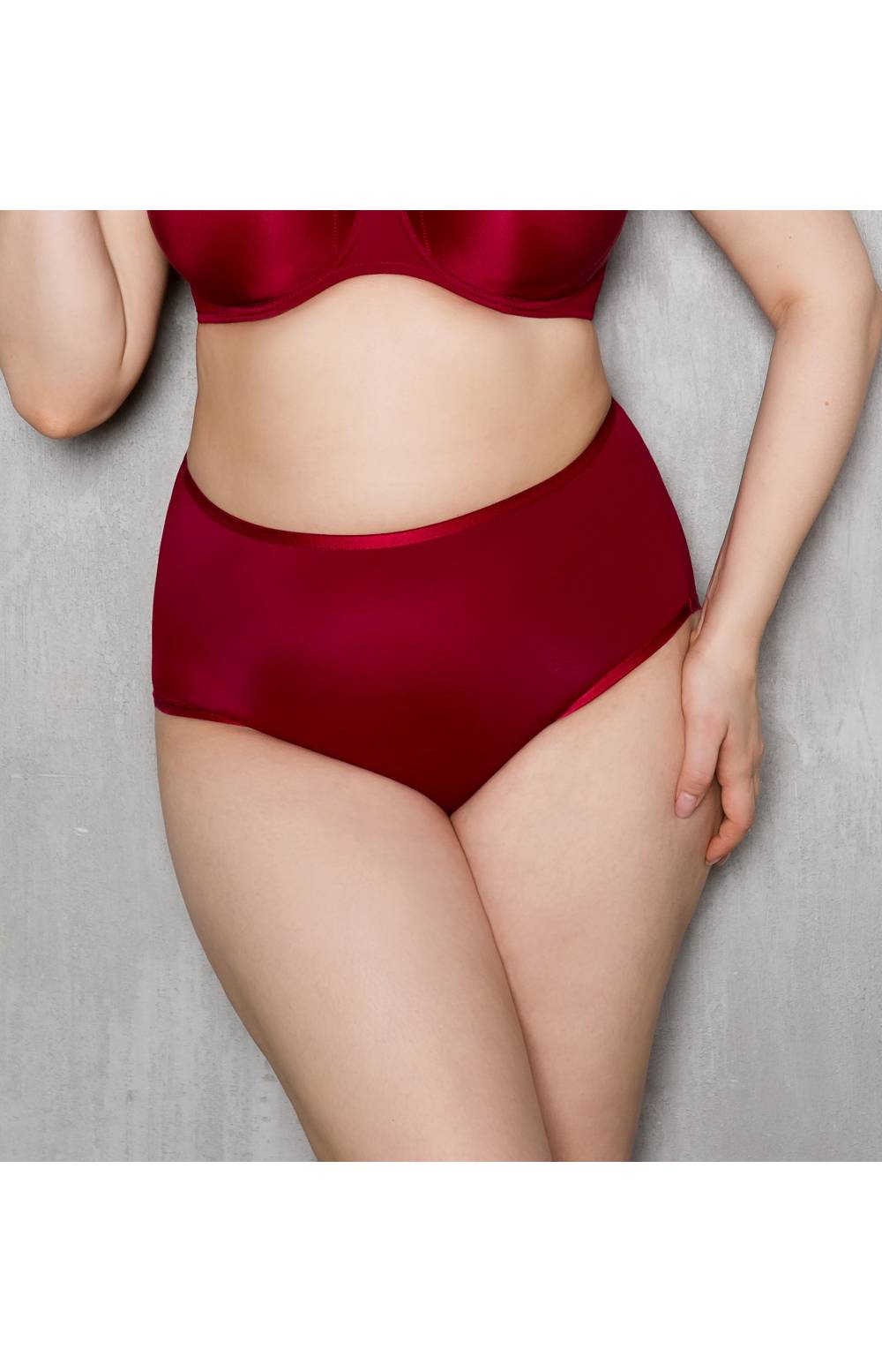 Трусы Sermija 17819 с высокой линией талии (Красная румба)