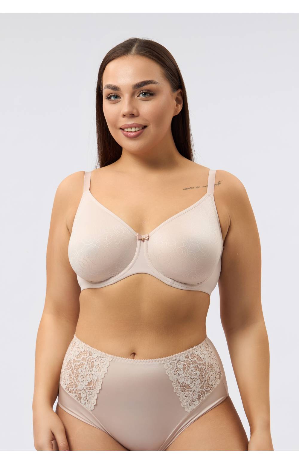 Бюстгальтер с молдированной чашкой RIVALINA 507015 на косточках (Бежевый)