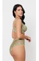 Бюстгальтер с вышивкой SUBTILLE Florance Soft на косточках (Оливковый)