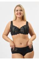 Бюстгальтер чашка с тонким поролоном RIVALINA 6390 на косточках (Черный)
