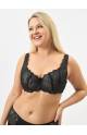 Бюстгальтер чашка с тонким поролоном RIVALINA 6390 на косточках (Черный)