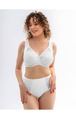 Бюстгальтер SERMIJA 4825 с широкой лямкой на косточках (Белый)
