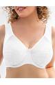 Бюстгальтер SERMIJA 4825 с широкой лямкой на косточках (Белый)