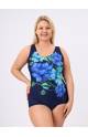 Купальник слитный RIVALINA 31004 (Тёмно - Синий)