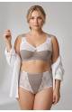 Бюстгальтер хлопок VALMIRA 1101 ROZE с мягкой чашкой без косточек (Кофейный в горошек)