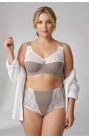 Бюстгальтер хлопок VALMIRA 1101 ROZE с мягкой чашкой без косточек (Кофейный в горошек)